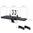thumbnail image 4 of Soporte plegable para computadora portátil de coche, bandeja para bebidas en el asiento trasero, bandeja principal para el comedor, bandeja de comida para viajeros con cajón SD-1504B (negro), 4 of 8