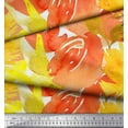 thumbnail image 3 of Soimoi Satin Silk Fabric Flower Watercolor Print Fabric by the Yard 42 Inch Wide, 3 of 3