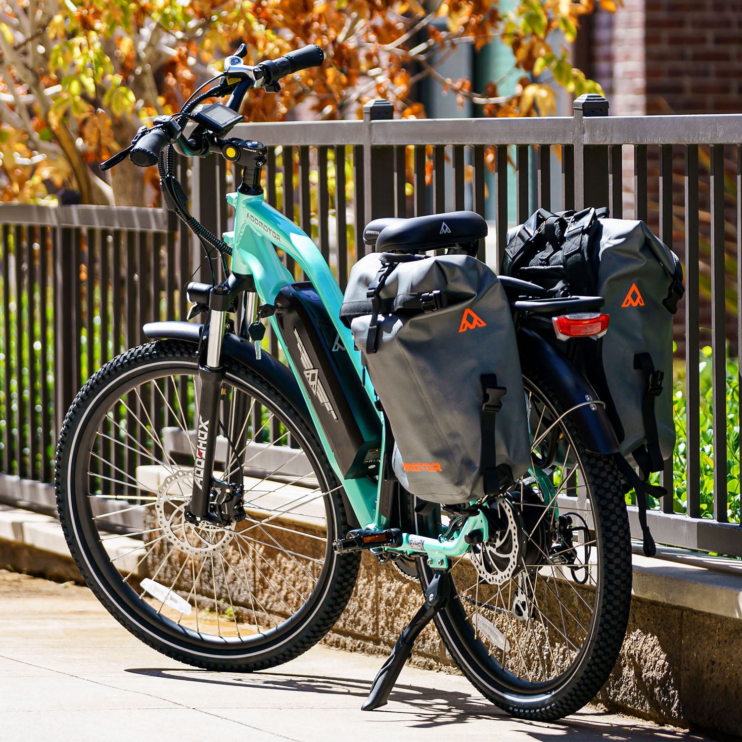 Addmotor Citypro 26inch Electric Bike for Adult, 125 Miles, 500W Commuter City Cruiser Electric Bicycle with 48V 20Ah Battery, Step-Thru Electric Ebike, Shimano 7 Speed, E-43 Orange