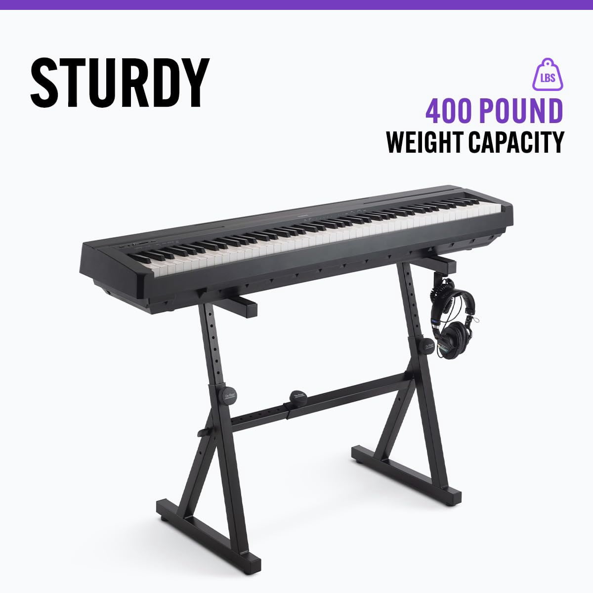 On-Stage KS1355 Single Tier Z Keyboard Stand