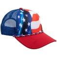 thumbnail image 3 of Red, White & Blue American Flag Snapback Trucker hat, 3 of 5