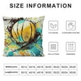 thumbnail image 5 of GOSMITH Splattered Paint on Volleyball Pattern Modern Home Sofa Decorative Throw Pillow Cover Cushion Case Multicolor, 5 of 5