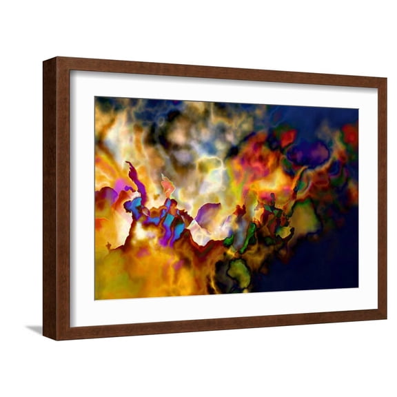 Art.com Fiery Photographic Print by Ursula Abresch, Brown Frame Wall Art, 23" x 17"