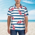 thumbnail image 4 of Bixox Men's Hawaiian Shirts Men's Clown Fish Print Short-Sleeve Shirt-Large, 4 of 8