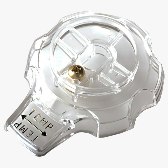 Avalon Temperature Control Knob for Tub and Shower Faucets, Clear Acrylic