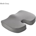 thumbnail image 4 of JONJUMP Mesh Gray Seat Cushion Memory Foam Car Seat Cushion Set Slow Rebound Office Chair Waist Support Coccyx, 4 of 4