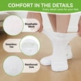 thumbnail image 2 of Ankle Diabetic Socks for Men and Women, PUTUO Non-Slip Bamboo Viscose Socks, Super Soft Loose Breathable Grippy Socks for Women, Durable with Seamless Toe and Non-Binding Top, 6 Pairs, 2 of 8