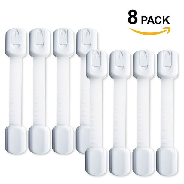 LNKOO Child Safety Locks, 8 Pack Baby Childproofing Latches for Any Drawers
