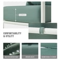 thumbnail image 3 of MBY 4-Seat Aluminum Patio Furniture Set with 45,000 BTU Propane Fire Pit Table and Glass Wind Guard, Weather-Resistant for Garden, Pool or Balcony-White, 3 of 10
