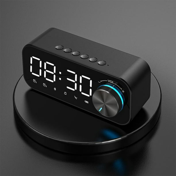 Reloj Despertador Altavoz Bluetooth Ganfancp Digital LED Subwoofer