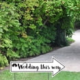 thumbnail image 2 of Directional Signs 23" x 9" Wedding Yard Signs 2 Count, 2 of 5