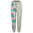 thumbnail image 1 of Gibobby pantalones nieve mujer Pantalones deportivos holgados con cordón y estampado digital Love Cake para mujer (Beige, L), 1 of 4
