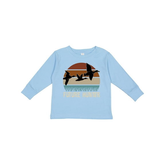 Inktastic Duck Hunting Future Hunter Boys Long Sleeve Toddler T-Shirt