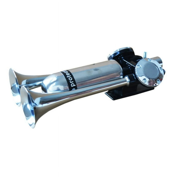 TECHTONGDA Fermata Air Horn Sustained Air Horn with Stainless Steel Air Tank 2 Pipes without Air Pump