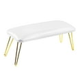 thumbnail image 2 of Gazechimp Manicure Hand Rest Non Slip Nail Hand Rest Stand Arm Rest for Nail Techs Use White and gold, 2 of 8