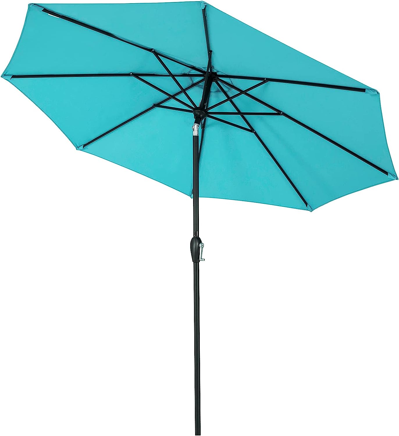 YOUTENG 9' Outdoor Market Patio Table Umbrella with Push Button Tilt