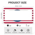 thumbnail image 3 of 2 PCS Patriotic Decorations American Flag License Plate Frame Memorial Day Independence Day License Plate Cover Front Plates Frames Car Tag Frame Metal 2 Hole for Us Standard Vehicles, 3 of 6