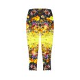 thumbnail image 5 of YUGYXL Fashion Print Capri Leggings for Women High Waisted Tummy Control Yoga Leggings Sexy Stretchy Butt Lifting Crpooed Pants Casual Soft Capris A Multicolor XL, 5 of 5
