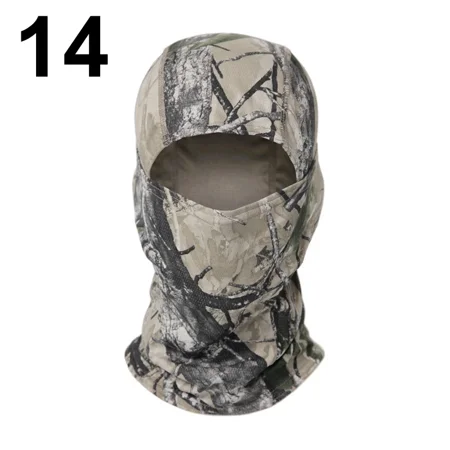 Camouflage Balaclava Full Face Mask Ski Bike Cycling Hunting Head Cover Scarf Cap Balaclava Men 14 Forest Gray