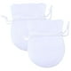 thumbnail image 1 of Bolsas Mini para Joyeria VelvtyWhite 2Pzas Blanco 7x9cm Terciopelo Bolsa en Forma de Calabaza., 1 of 2