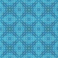 thumbnail image 1 of Ahgly Company Indoor Square Patterned Blue Novelty Area Rugs, 6' Square, 1 of 6