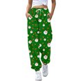 thumbnail image 1 of Pantalones de mezclilla Gibobby Mujer Otoño e Invierno Casual verde XL, 1 of 5