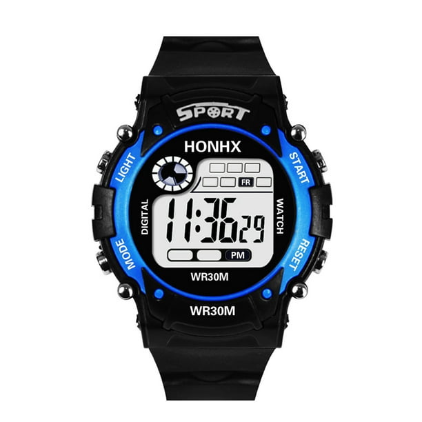 Reloj deportivo para hombre, reloj de pulsera deportivo de cuarzo analógico con LED digital y fecha para hombre.