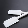 thumbnail image 7 of High Heat Resistant Silicone Scraper Spoon, Commercial Spatula for Cooking, Heavy Duty Rubber Spatula (White/1 Pcs) 16.26x2.4", 7 of 7