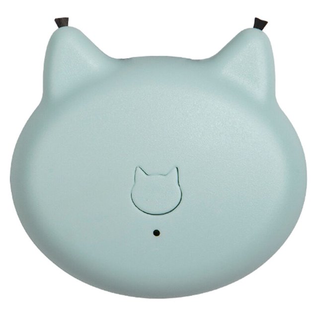 Purificador de aire colgante, carga USB portátil, purificador de aire para gatos de 20 millones de iones negativos (azul claro)