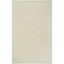 SAFAVIEH Martha Stewart Kalisha Geometric Wool Area Rug, Ivory, 5' x 8'