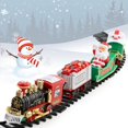 thumbnail image 3 of Christmas Train Set With Railways Christmas Train Sets Christmas Train Sets Electric Train Set For Christmas Tree Race Car With Christmas Theme, Perfect Year-round Gif Home Decor Best Gift, 3 of 3