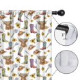 thumbnail image 4 of Blackout Kids Curtains,Highland Cow Sunflower Boot Hat Pattern Childrens Insulated Curtains Set Of 2,Bedroom Essentials,Toddler Room Decor 42"x54", 4 of 5