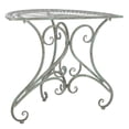 thumbnail image 6 of SAFAVIEH Annalise Outdoor Patio Semi-Circle Accent Table, Antique Green, 6 of 11