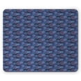 thumbnail image 1 of Floral Mouse Pad, Vintage Silhouette Background with Flourishing Petals in Nature Continuous Ornament, Rectangle Non-Slip Rubber Mousepad, Multicolor, by Ambesonne, 1 of 2