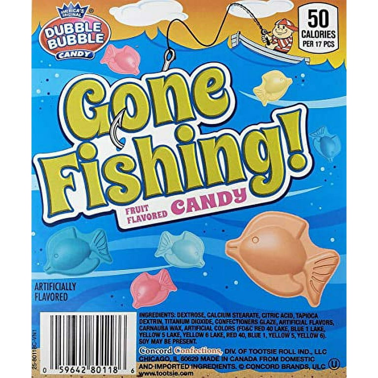 Candy Retailer Gone Fishing Fish Shaped Hard Candy 1 lb