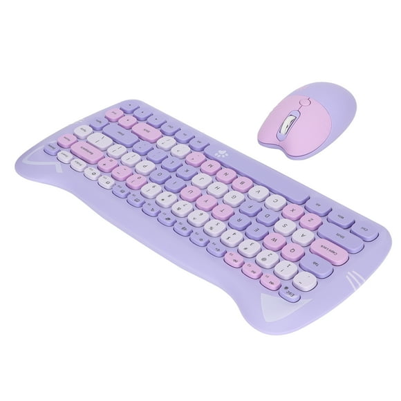 Keyboardand Mouse,Cute Cat Shape 2.4G Wireless Keyboard Mouse Combo Computer Keyboard Class Leading Features