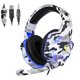 thumbnail image 1 of Auriculares con cable de 3,5 mm Consola de juegos de computadora Auriculares para juegos Auriculares con montaje en la cabeza con micrófono, Camuflaje Blanco Inevent EL5130-00B, 1 of 6
