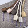 thumbnail image 6 of BEL AVENIR Magnetic Curtain Tieback 4 Pack Braided Rope (Coffee), 6 of 9