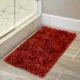 thumbnail image 2 of Mainstays Performance Shiny Chenille Absorbent Memory Foam Bath Mat, 17x24”, Red, 2 of 6