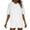White, variant on Two Piece Sets for Women Short Sleeve V Neck T-Shirts Wide Leg Elastic Waist Shorts Casual Loose Summer Plain Basic Outfits