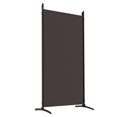 thumbnail image 6 of Carevas 5-Panel Room Divider Brown 170.5"x70.9" Fabric, 6 of 7