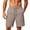 Brown, variant on 7 Inch Men Swim Trunks Gym Shorts with Zipper Pocket Quick Dry Breathable for Workout Runing Beach Pool White