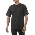 thumbnail image 4 of 3 Pack Pro Club Men's Heavyweight Short Sleeve Crew Neck T-Shirts - Black - Medium, 4 of 4