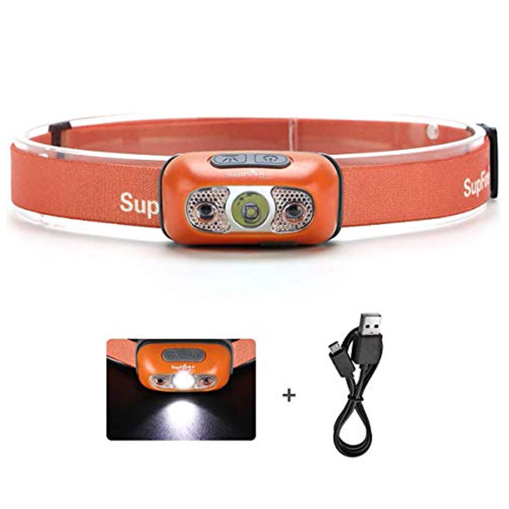SupFire Head Flashlight,Rechargeable Head Lamps with USB 500 Lumens