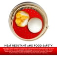 thumbnail image 6 of NOGIS Non-Stick Reusable 2PCS Air Fryer Liners 9” inch Heat Resistant Round Silicone Air Fryer Mats - BPA Free Anti-Slip - Steamer Liners Basket Mats for Kitchen Baking Food Steamer, 6 of 8
