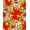 Red, Pattern 3, variant on ODIKA 4'x6' Machine Washable Non-Slip Area Rug, Game Mosaic Pop Art High Traffic Rug, Orange, 699954