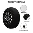 thumbnail image 4 of Balery Pirate Adventure Maptire Cover Waterproof Dust-Proof, Universal Spare Wheel Tire Cover For Trailer, Rv, Suv Truck And Vehicle Camper Accessories-15 Inch, 4 of 9