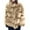 Beige, variant on Oversized Faux Fox Fur Plush Coats Jacket Tops, Women Winter Solid Color Warm Loose Stand Collar Hair Plush Jacket