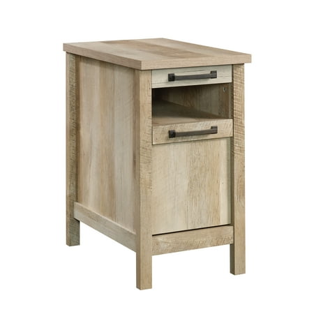 Oak Media Cabinet Side Table - Sauder Cannery Bridge Side Table, Lintel Oak Finish