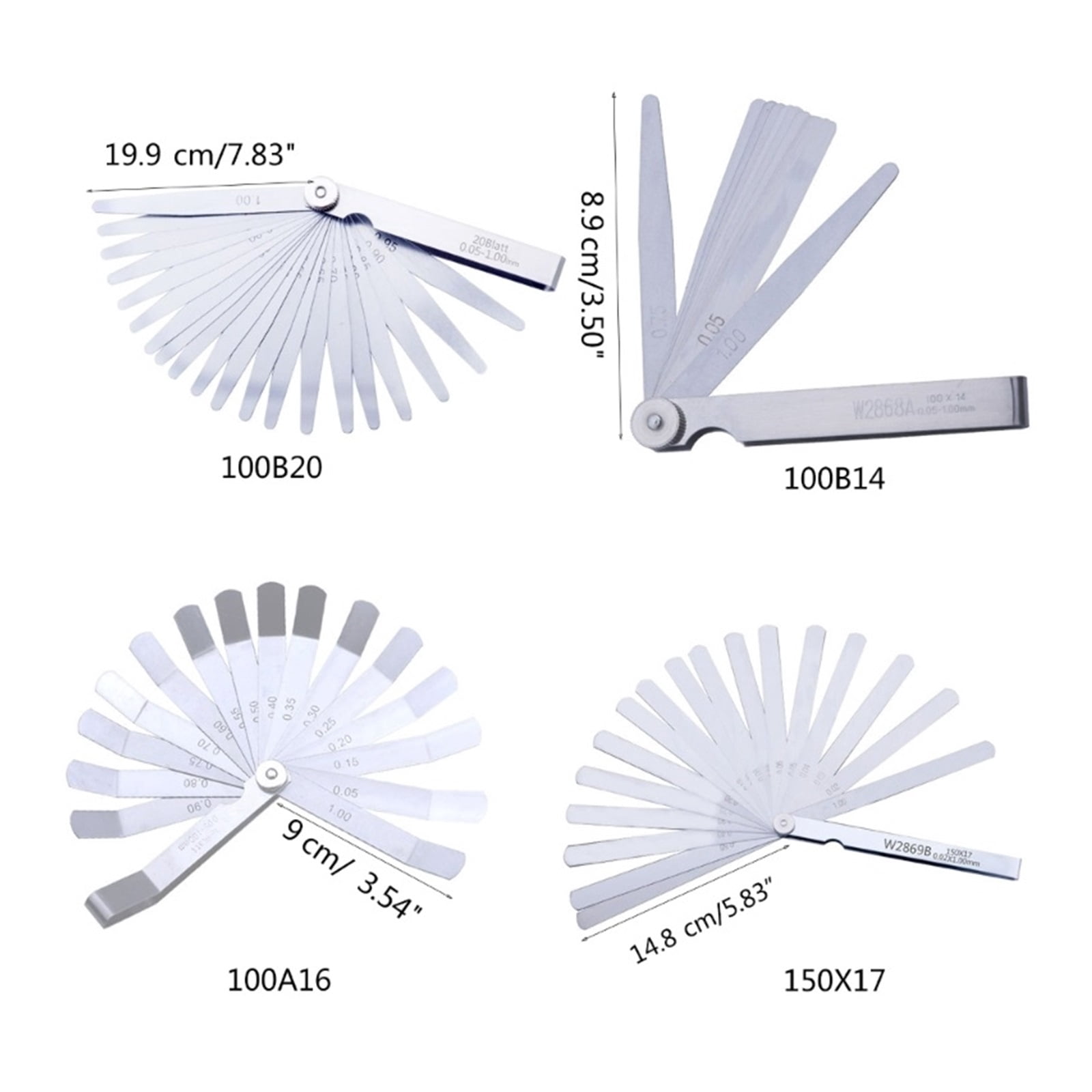 Thickness Feeler Gauge Gages Filler Feeler Gauges Woodworking Measuring Tool ,Easy to Use